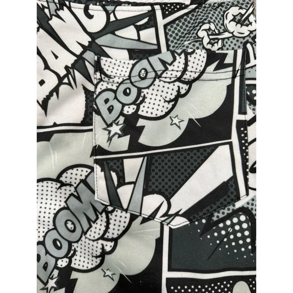 Oh Snap!‎ by Drill Men's Comic Print Shorts Size Large NWT